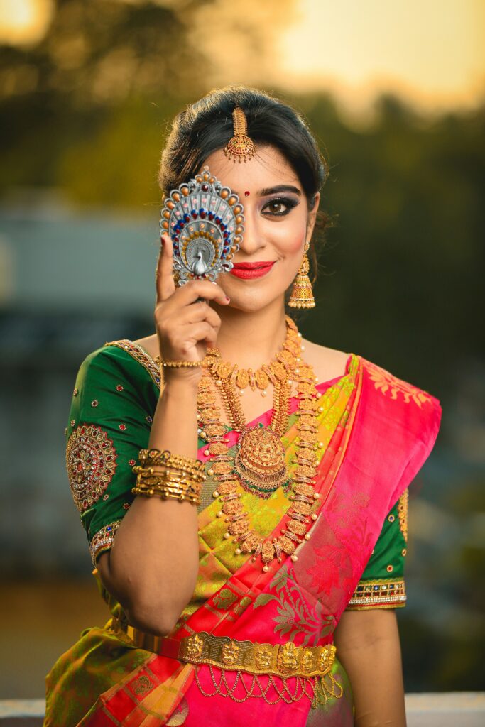 women in wedding saree